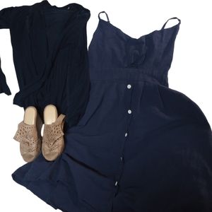 Dark sexy blue dress